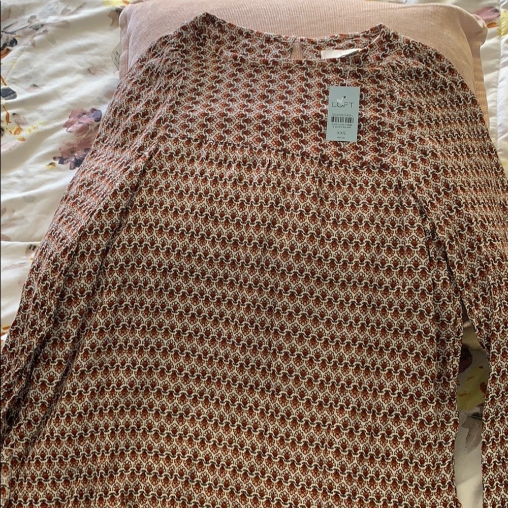 Long sleeve flower print shirt